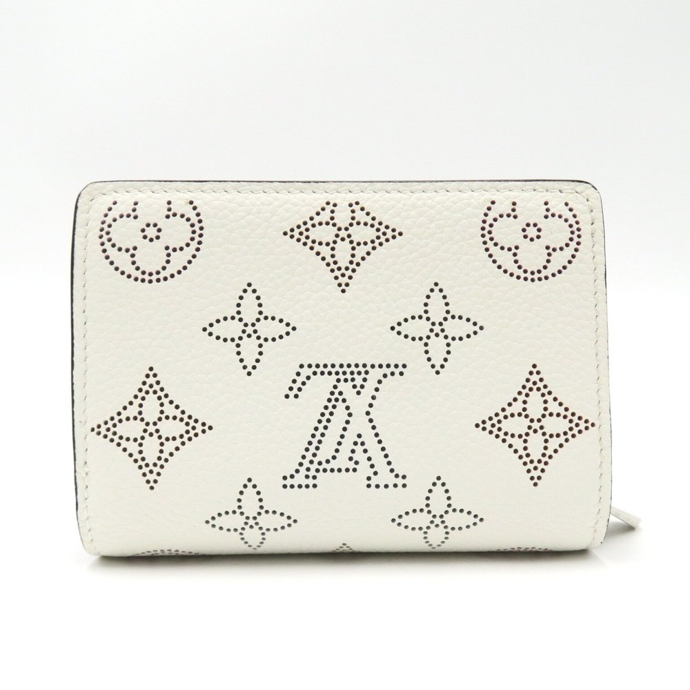 LOUIS VUITTON Portefeiulle Claire White Pink Mahina leather M80554 - Picture 2 of 8